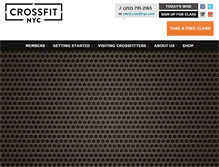 Tablet Screenshot of crossfitnyc.com